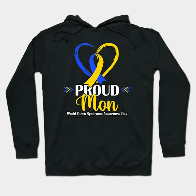 Proud Down Syndrome Mom Awareness Mama Hoodie by Shaniya Abernathy